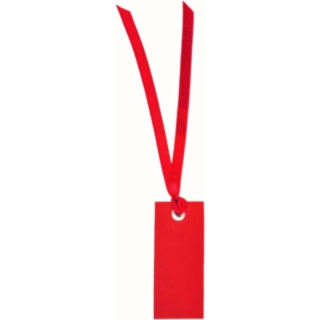 Bordkort Med Satinbånd Rød