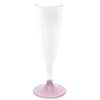 Plast Champagneglas Lyserød