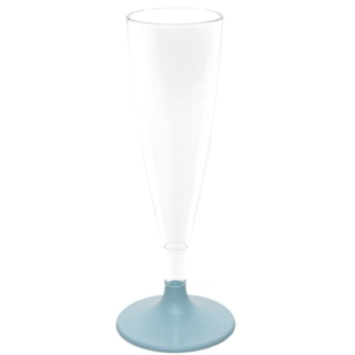 Plast Champagneglas Lyseblå