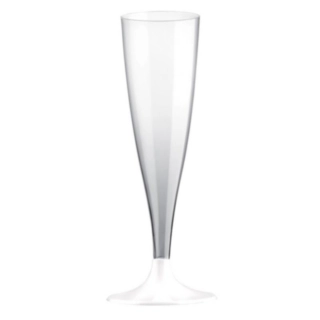 Tynde Champagneglas Hvid