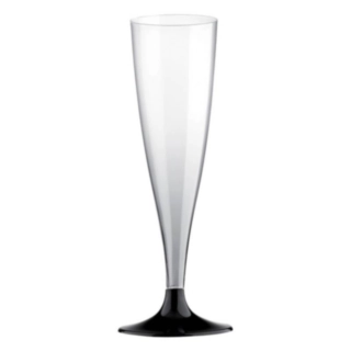 Tynde Champagneglas Sort