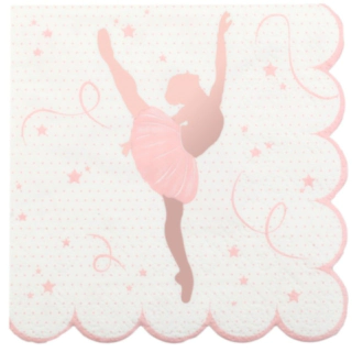 Ballerina Servietter Rosaguld
