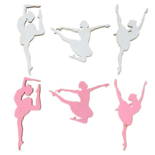 Ballerina Bordpynt Lyserød/Hvid