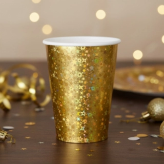 Glitrende Papkrus Guld