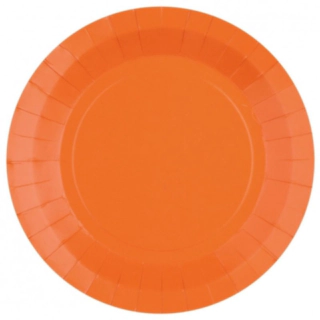 Paptallerkener Orange