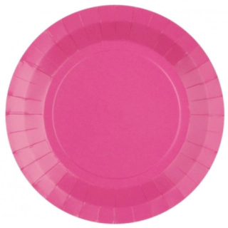 Paptallerkener Pink