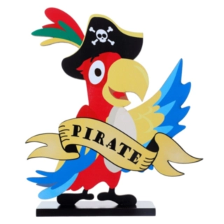 Pirat Papegøje Bordpynt Figur