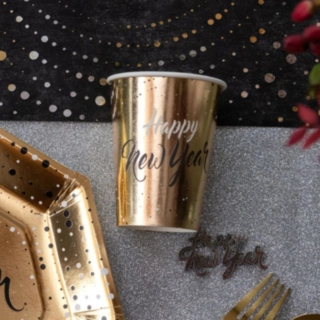 Happy New Year Papkrus Guld