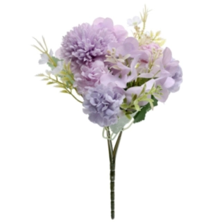 Kunstig Krysantemum Blomsterbuket Lilla