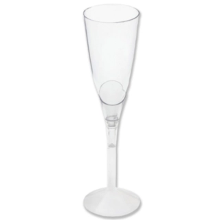Flute Plast Champagneglas Transparent