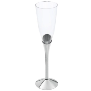 Flute Skrå Champagneglas Sølv