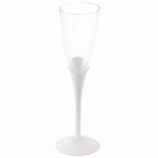 Flute Skrå Champagneglas Hvid