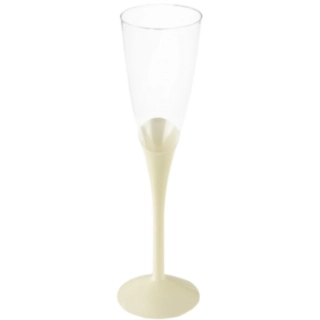 Flute Plast Champagneglas Elfenben