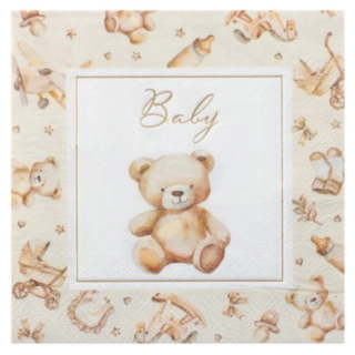 Little Teddy Servietter Elfenben