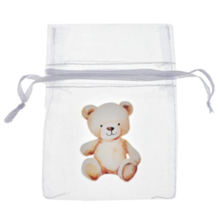 Little Teddy Organza Pose Elfenben
