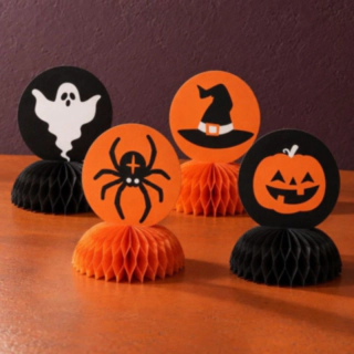 Halloween Honeycomb Bordpynt