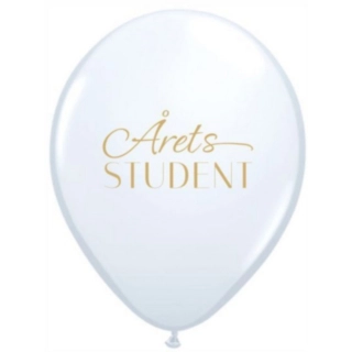 Årets Student Balloner Hvid