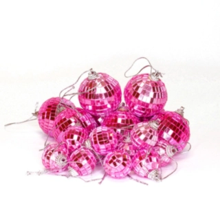 Diskokugler Pink 3-5 cm
