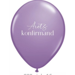 Årets Konfirmand Balloner Lilla