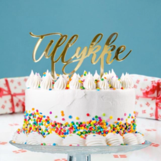 Tillykke Kagetopper Guld