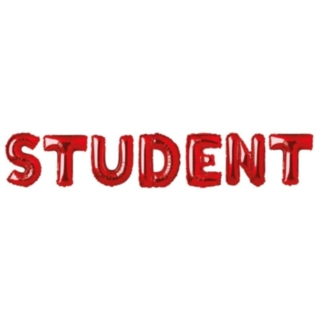 Student Folieballoner Rød