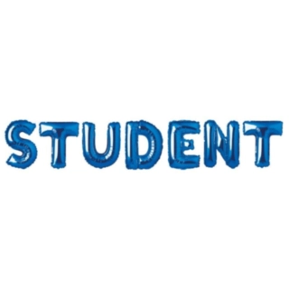 Student Folieballoner Blå