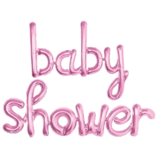 Babyshower Folieballoner Lyserød