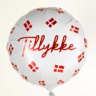 Tillykke Dannebrog Folieballon