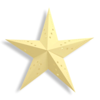 Stjerne Lanterne Gul