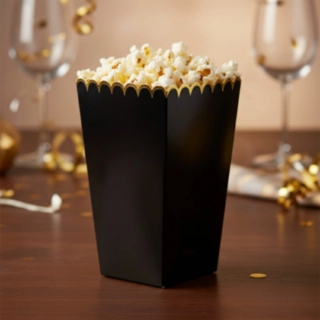 Popcornbægre Sort/Guld