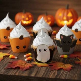 Sweety Halloween Cupcake Wrappers