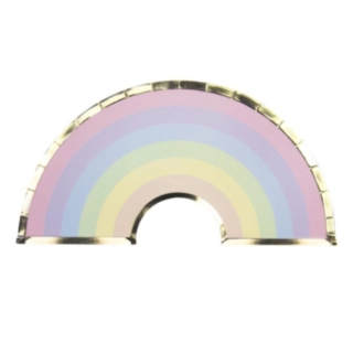 Pastel Regnbue Tallerkener