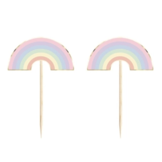 Pastel Regnbue Kagepinde