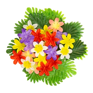 Hawaiiblade & Blomster Bordpynt