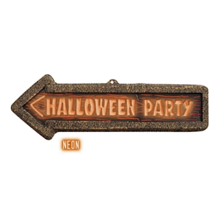 3D Halloween Skilt