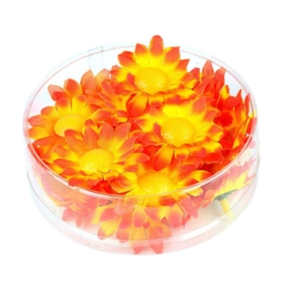 Kunstige Margueritter Orange/Gul