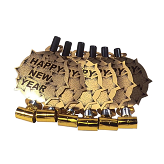 Happy New Year ryslere, guld