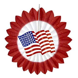 USA Rosette Rød