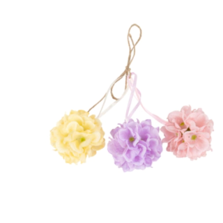 Hængende Blomsterkugler Gul/Lilla/Lyserød