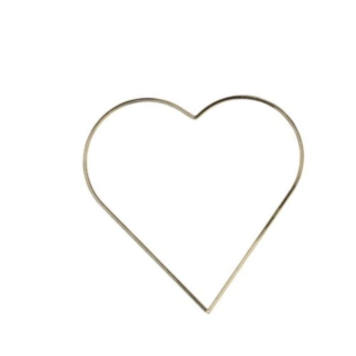 Hjerte Dekoration Metal Guld