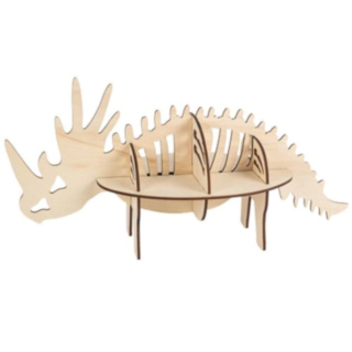 Dinosaur Display Stativ I Træ