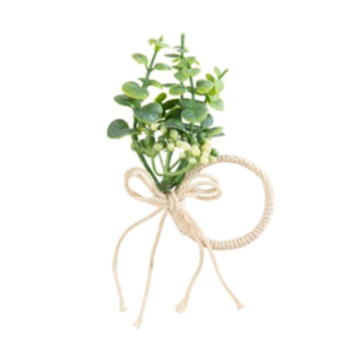 Eucalyptus Servietring Grøn/Hvid