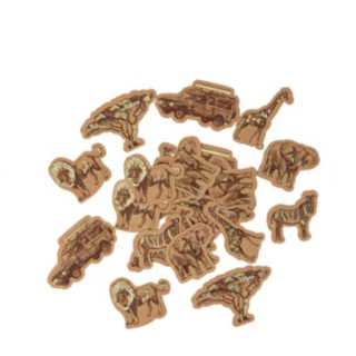 Safari Bordkonfetti Kraft