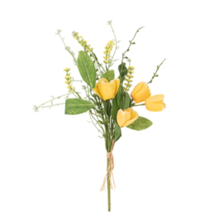 Kunstig Tulipan Blomstergren Gul/Grøn