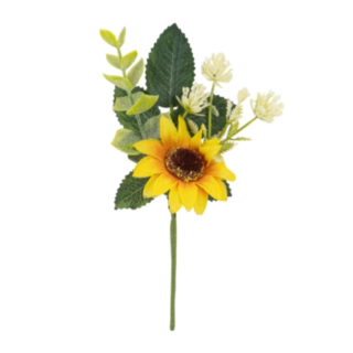 Solsikke Kunstig Blomstergren Gul/Grøn