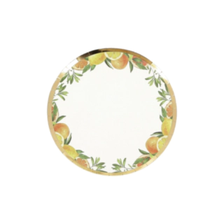 Citrus Paptallerkener Guld