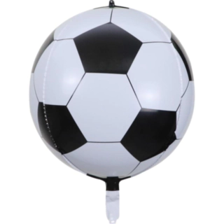 Fodbold Folieballon Sort/Hvid