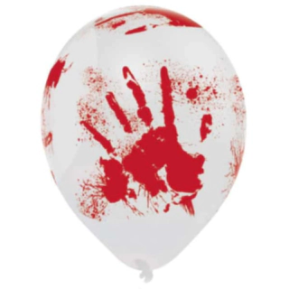 Blodige Håndaftryk Latexballoner