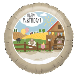 Bondegård Happy Birthday Folieballon