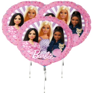Barbie® Hjerte Folieballon Pink